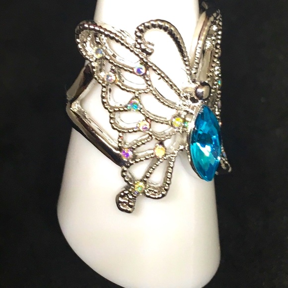 🦋 Butterfly 🦋 W/Colorblust Of Healing  Crystals Ring - Picture 4 of 5